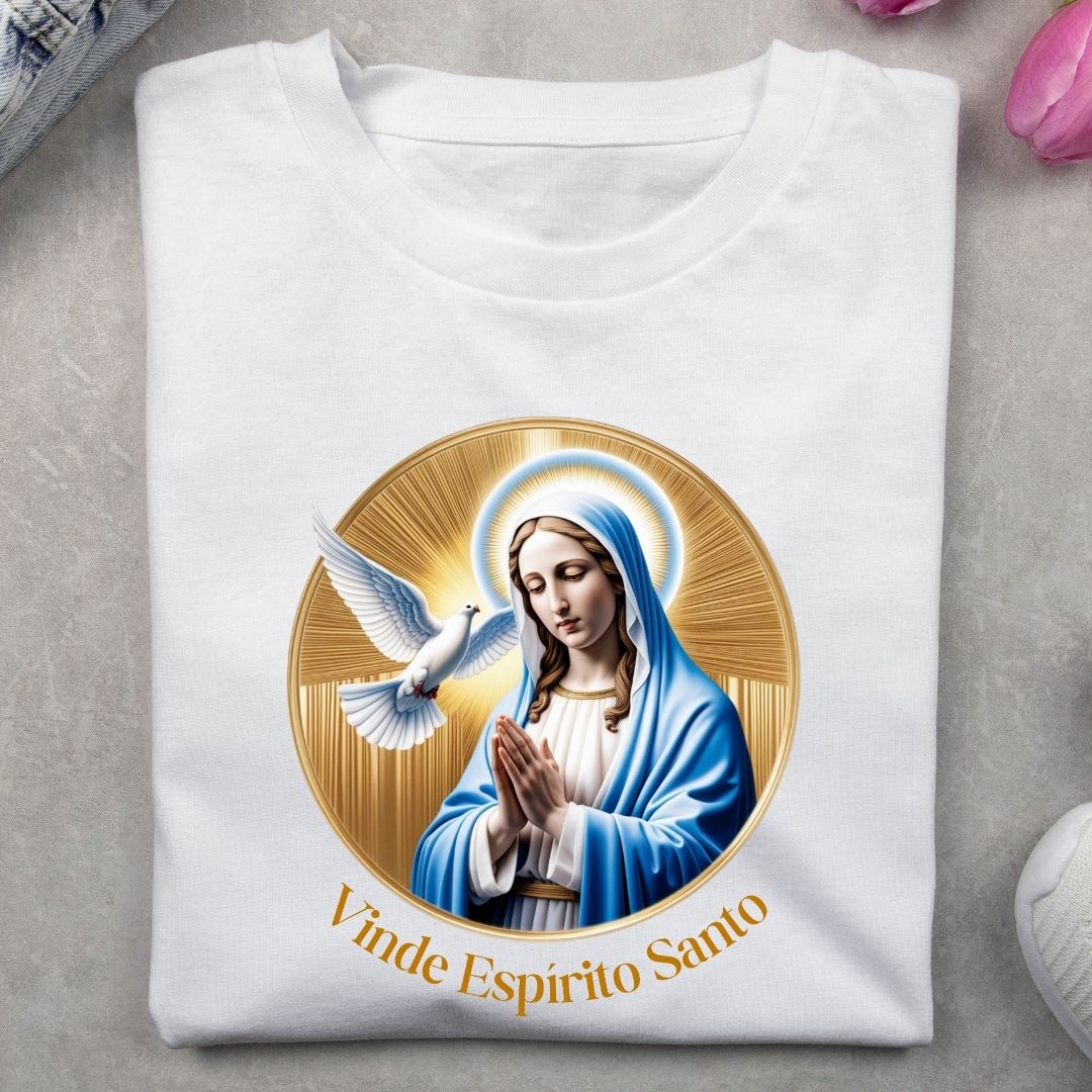 Camiseta Feminina Básica Maria Espirito Santo - REF 17