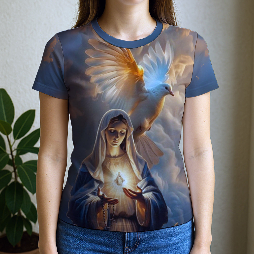 Camiseta Feminina Baby Look Full Print Espirito Santo REF 08