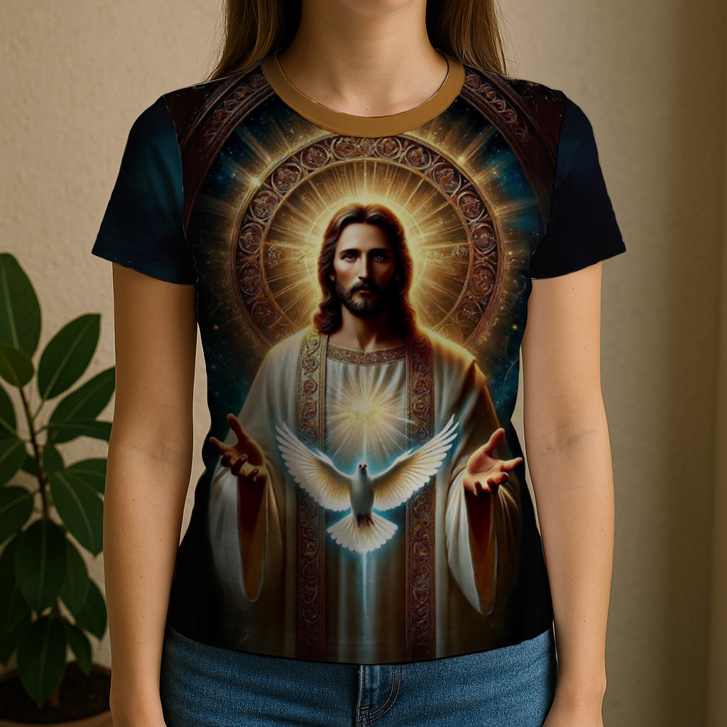 Camiseta Feminina Baby Look Full Print Espirito Santo REF 16