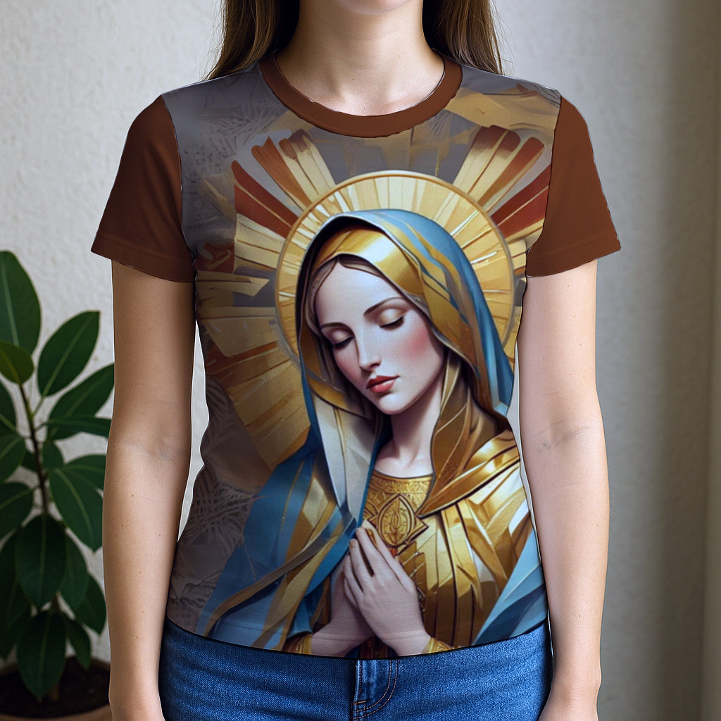 Camiseta Feminina Baby Look Full Print Espirito Santo REF 18