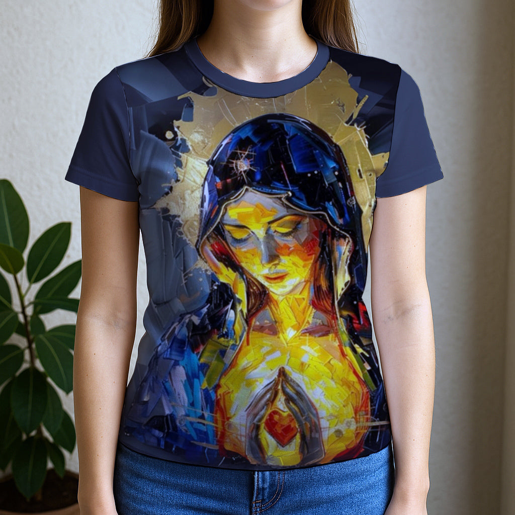 Camiseta Feminina Baby Look Full Print Espirito Santo REF 19