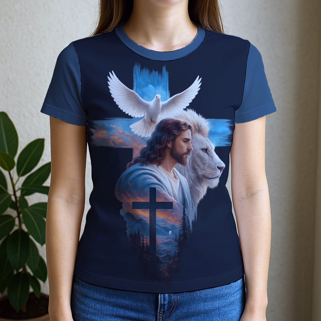 Camiseta Feminina Baby Look Full Print Espirito Santo REF 23