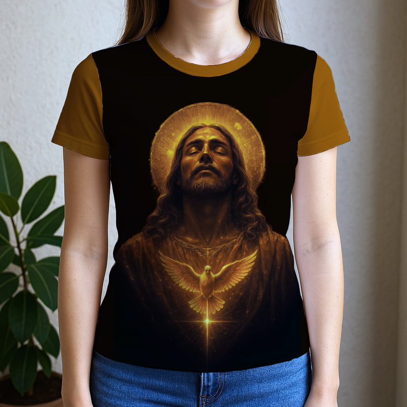 Camiseta Feminina Baby Look Full Print Espirito Santo REF 26