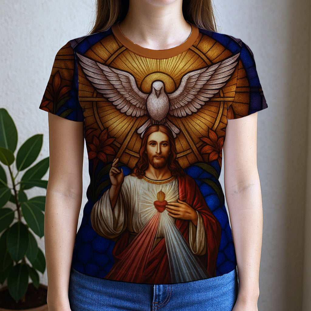 Camiseta Feminina Baby Look Full Print Espirito Santo REF 45