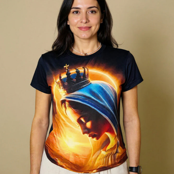 Camiseta Feminina Baby Look Full Print Espirito Santo REF 13